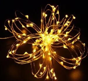 LED Copper Wire String Light Christmas Light /Operated by Adaptor Warm White