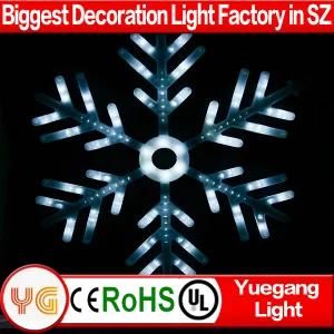 White Flash Big Snowflake Christmas Outdoor Decoration Motion LED Light