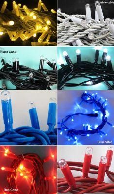 IP65 Steady Brightly Waterproof Cold Resistant Connectable Rubber Cable Blister Outdoor LED String Lights