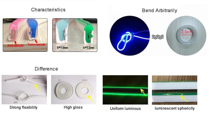 Hot Selling DC12V/ 24V Silicon Neon LED Light Strip