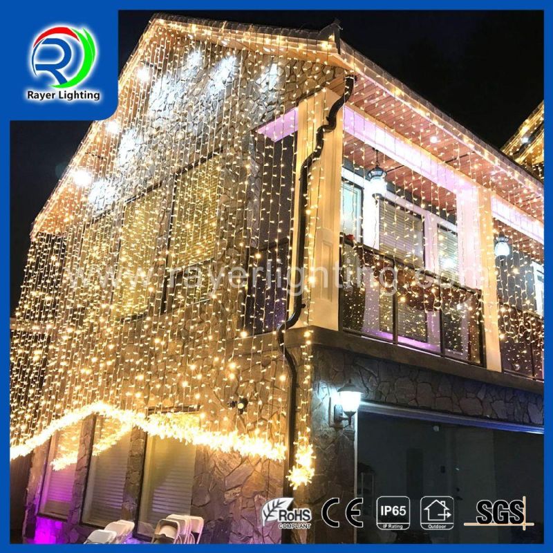 Colorful Decoraction Outdoor Holiday LED Christmas Decoration LED Curtain Light