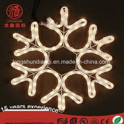 36&quot; LED Folding Twinkle Snowflake Christmas Decoration Light, Warm White Lights