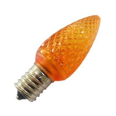 Commercial Faceted Lighting LED C9 Replacement Bulb for Hoiliday