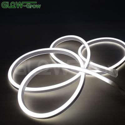 SMD 2835 White Outdoor IP65 Waterproof Flexible Double Side LED Neon Flex for Home Garden Lighting Decoration