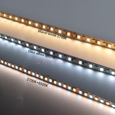 SMD2835 DC24V Dual White Waterproof CCT Adjustable LED Strips