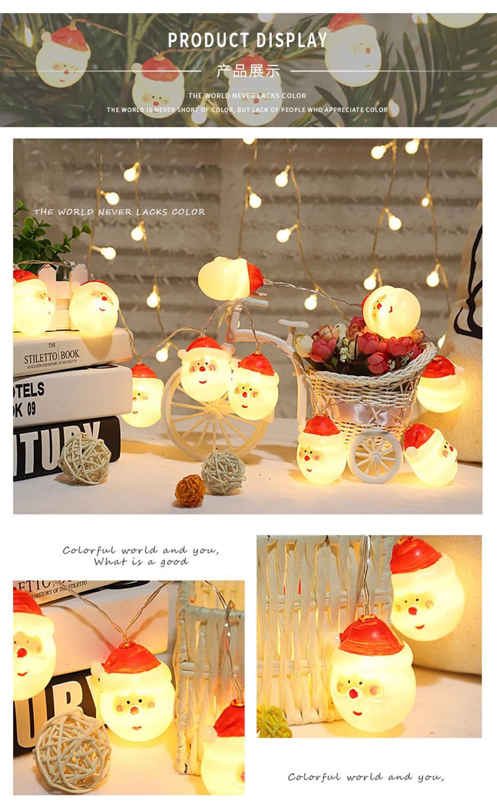 LED Christmas Decoration Lights Snowman Santa Claus Atmosphere Decoration Lights