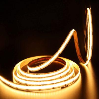 No Dots 528 Chips 8mm Width FPC 10W/M DC12V/DC24V Flexible COB LED Strips