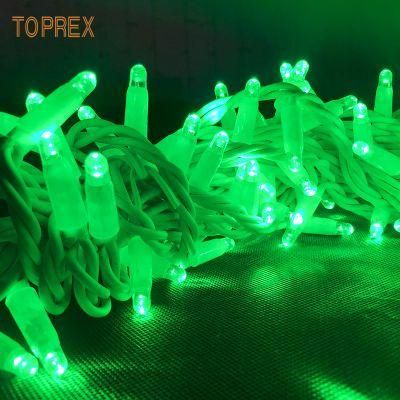 Christmas Tree Light Decoration Electric Fairy Lights IP65 Rubber Cable Blister Connectable Customizable LED String Lights Outdoor