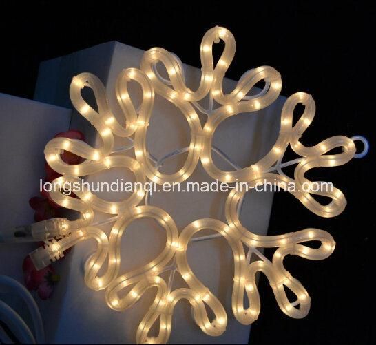 36" LED Folding Twinkle Snowflake Christmas Decoration Light, Warm White Lights