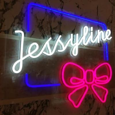 Custom Holiday Christmas RGB Copper Wire Waterproof Decoration DIY Flex Strip LED Neon Light Sign for Bedroom