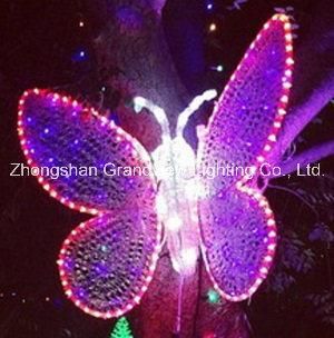 LED Pink Butterfly 3D Motif Christmas Decor Lights