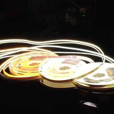 IP65 Waterproof Homogeneous Light UL CE DC24V 5000K CRI&gt;90 3step 10W COB LED Strip