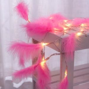 Christmas Decoration Feather Battery Operated LED String Light