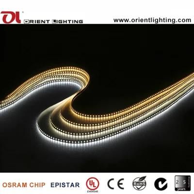 UL Ce 2700K Epistar SMD1210 120LEDs/M, 9.6W/M IP68 LED Light