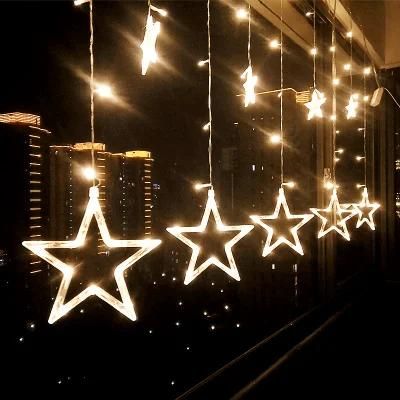 Star LED Christmas Curtain Decoration Light