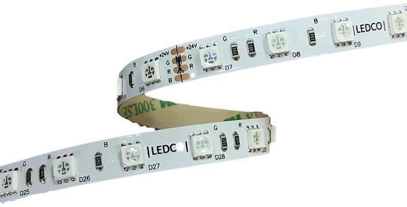 High Quality RGB Flexible LED Strip 60LEDs/M 12V DC