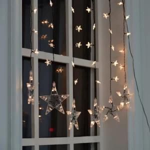 Romantic Maker Party Warm White LED String Light Star Curtain Light