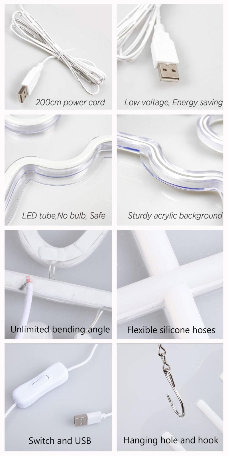 Wholesale LED Neon Light Acrylic Thin Flex Rope Light Art Wall Decorative Neon Light