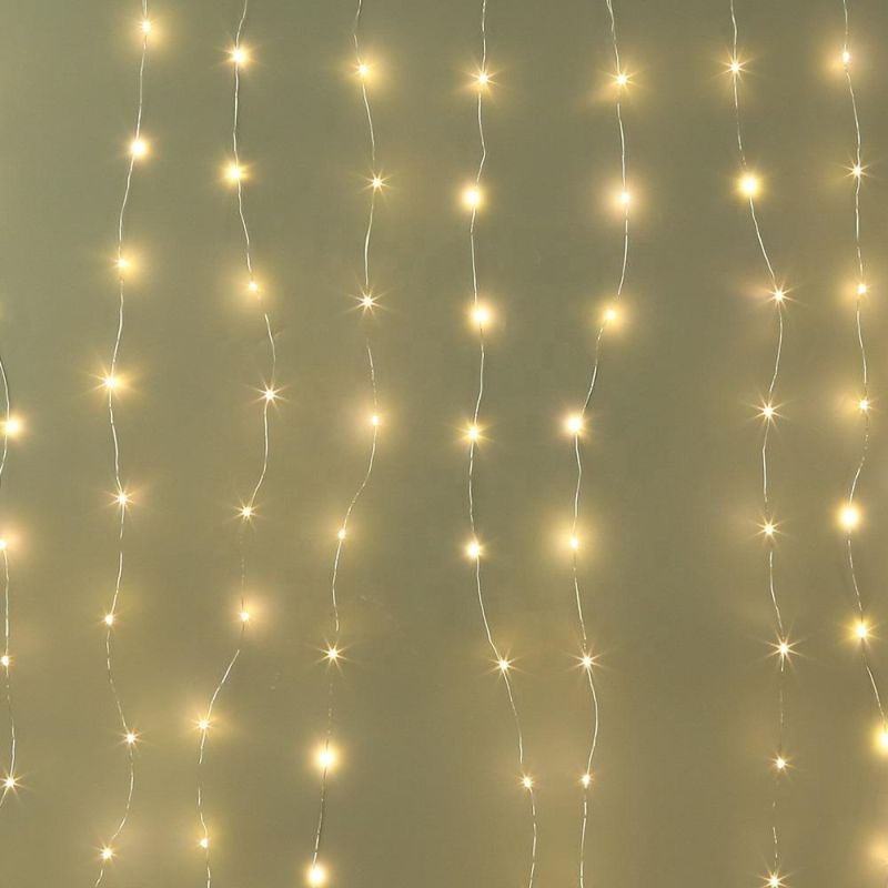 IP44 31V 8 Models Twinkling Ultra Thin Micro Wire LED Curtain Light