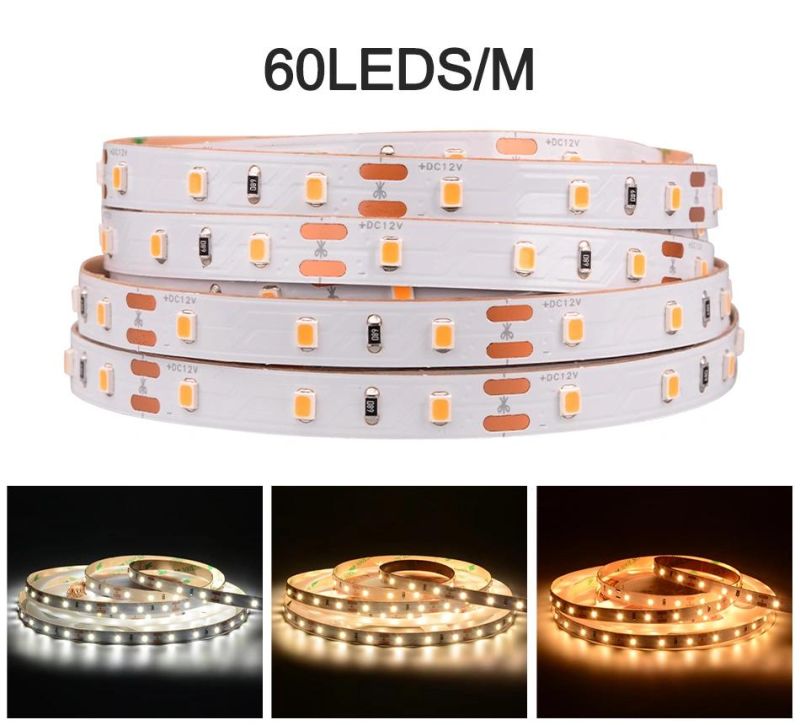 LED Tape Strip Light 2835 5000K 3000K 4000K 6000K 120p 12V 8mm CE RoHS SMD 2835 LED Strip Light