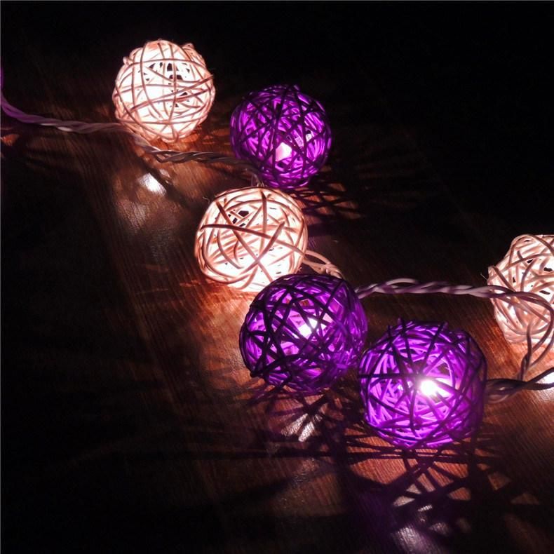 10 LED Cotton Ball String Light for Holiday Garland