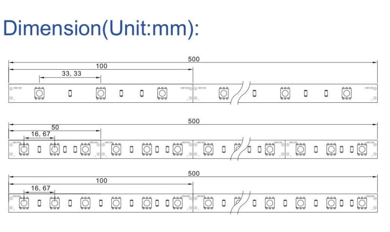 24W 15mm Width 50mm Cut 120LEDs/M SMD5050 LED Flexible Tape Strip