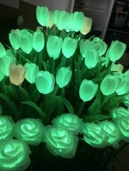 220V RGB LED Festival Outdoor Decoration Rose Flower Light