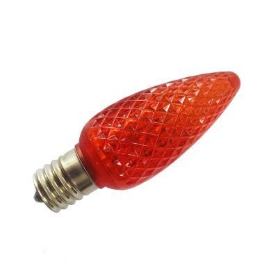 Holiday Lighting LED C9 Faceted Christmas Light Replacement Bulb