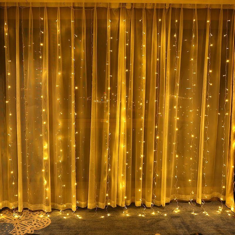 Connectable Waterproof Christmas Wedding Indoor Outdoor Decoration LED Curtain Icicle Lights Holiday Lighting