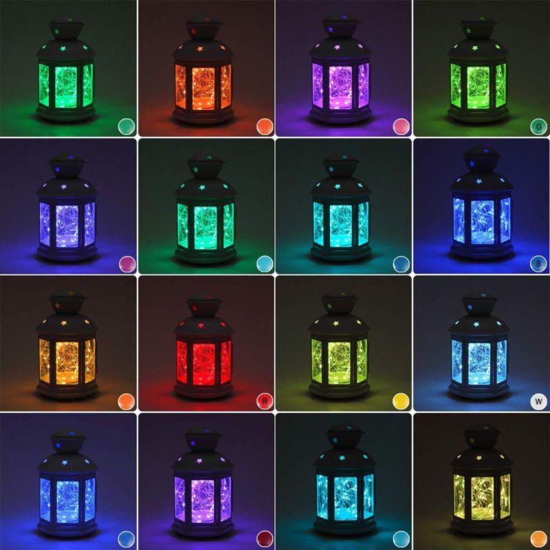 16 Colours 100 LEDs Waterproof Micro Copper Wire Decoration Light with Remote