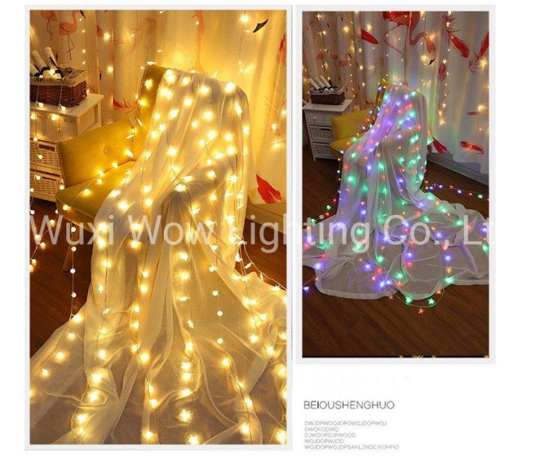 LED Small Ball Lights Bubble Ball Lights String Wish Ball Star Lights Christmas Light