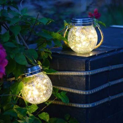 30 LED Warm White Solar Light Garden Decoration Solar Jar Lights for Landscape Patio Garden