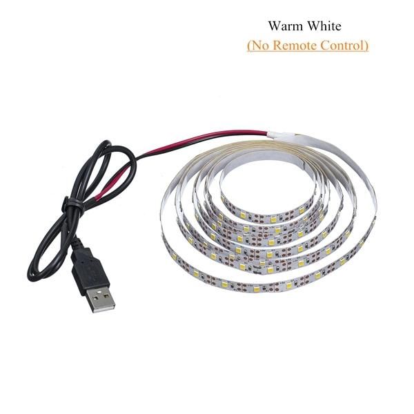 LED Strip Light USB 2835SMD DC5V Flexible LED Lamp Tape Ribbon RGB 0.5m 1m 2m 3m 4m 5m TV Desktop Screen Backlight Diode Tape
