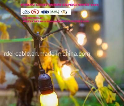 E27 Base Globe Commercial LED String Lights Outdoor Light Strands