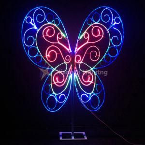 Butterfly Optica Fibre Motif Light Waterproof Outdoor Christmas and Holiday Decoration