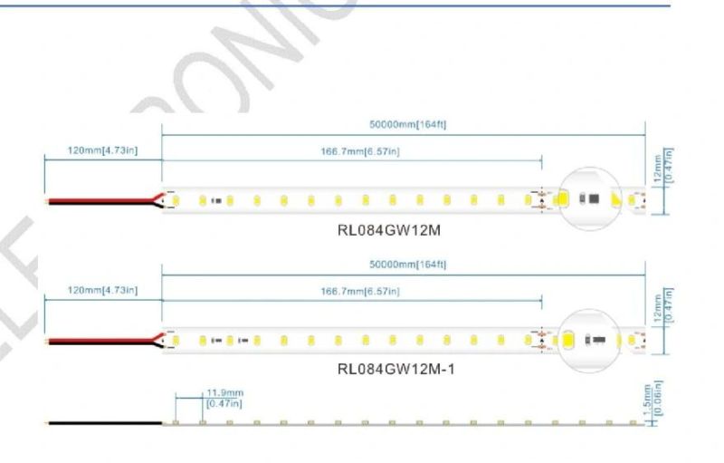 Super Bright 138lm/W 50m Long Cascade 84LEDs/M LED Flexible Strip