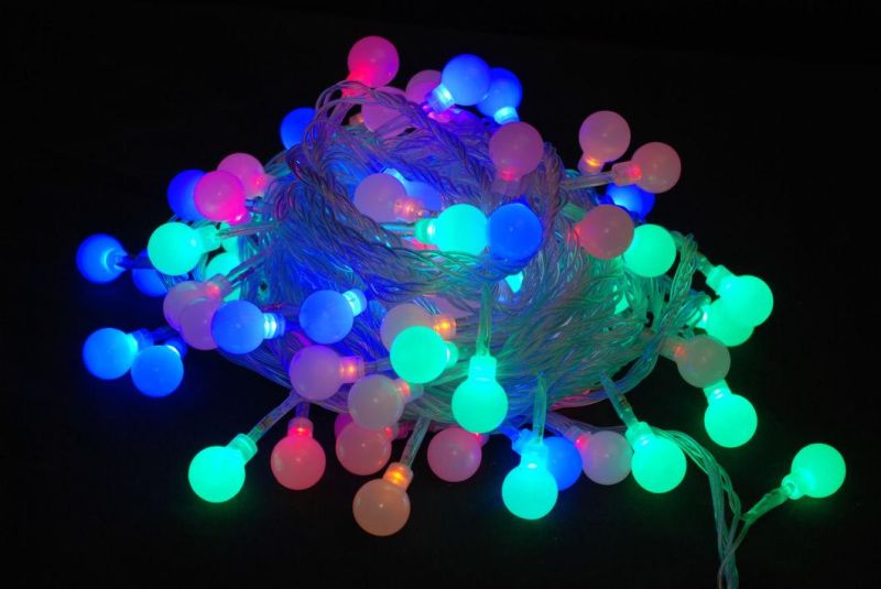 Multicolor LED Christmas Ball Ornament LED String Lights