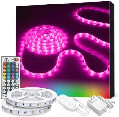 LED Lights for Bedroom, RGB LED Strip Lights for Living Room, Party Decor with Dimmable Lighting