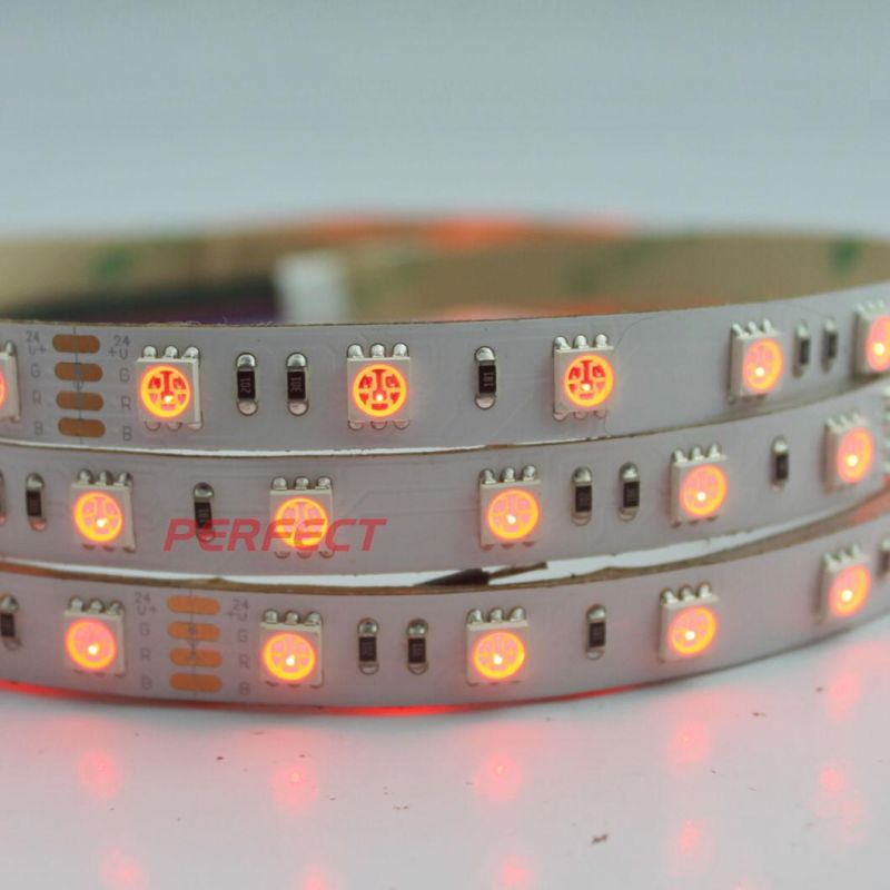 Decorative Light RGB Multi-Color Tape SMD5050 Flexible LED Strips 7.2W/M