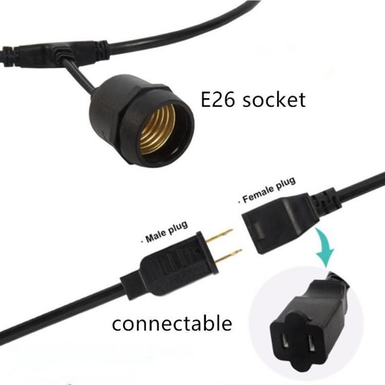 10m E26 E27 Sockets Outdoor S14 LED Festoon String Light