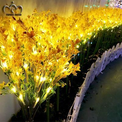 Wholesale Event Festive Party Supplies LED Decoration Light Brassica Campestris Flower