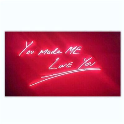 No MOQ Drop Shipping Advertising Indoor Decorative Portable LED Custom You Make Me Love You Neon Sign Board for Shop Wall Decro Garage