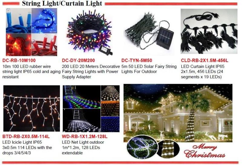 2.4m LED Wedding Icicle Fairy Light Christmas Garland