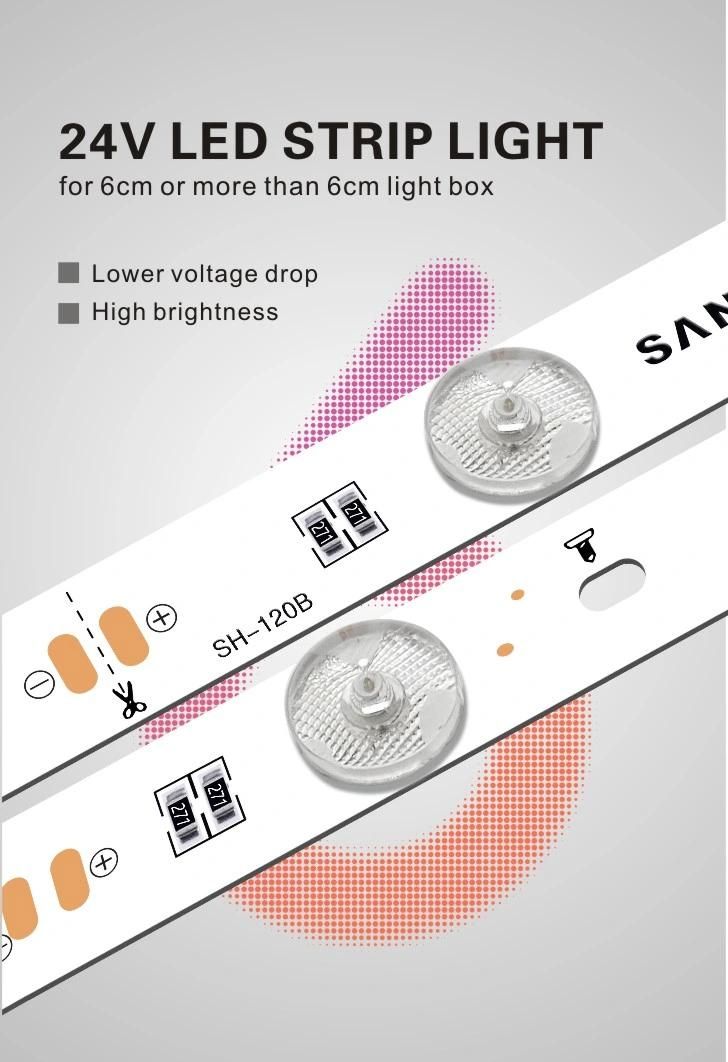 Backlight Light Box LED Strip Light Bar SMD2835 3030 LED Lattice Diffuse LED Light Strip 12V 24V