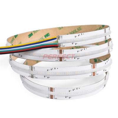 24V COB LED Strip RGBW 6500K IP20 560LEDs/M Flexible Tape Rope Light RGBW COB LED Strip