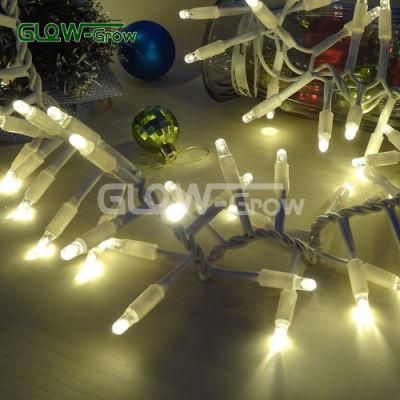 Crystal Bullet Cap IP65 Waterproof Fairy LED Cracker String Light for Christmas Decoration