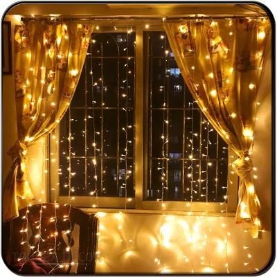 Luces Navidad LED Warm White LED Christmas Curtains