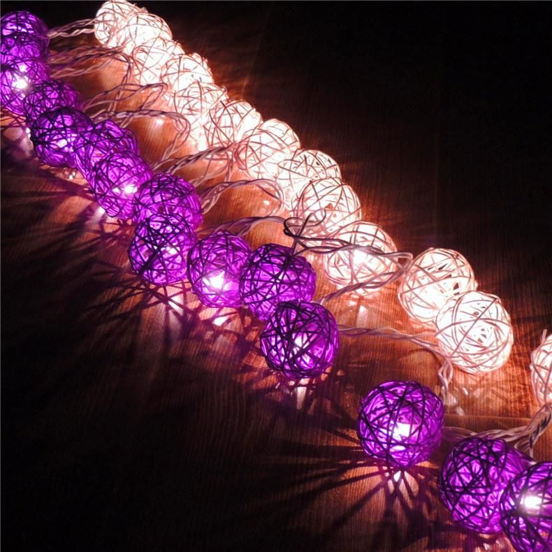 10 LED Cotton Ball String Light for Holiday Garland