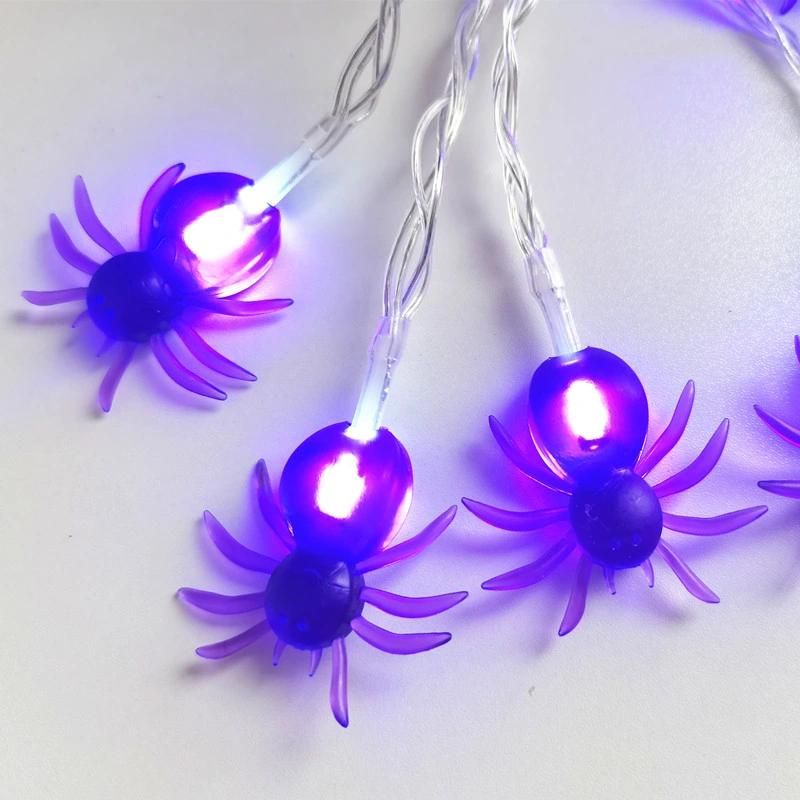Party Halloween Decoration Spider Battery LED Light String