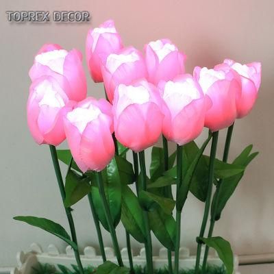 Quality Outdoor Waterproof Wholesale Wedding Decoration LED Tulip Flower